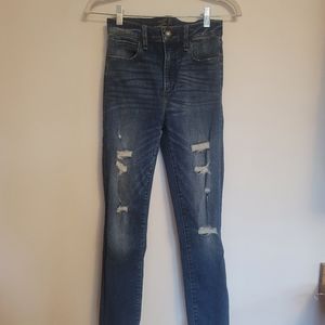 Abercrombie & fetch blue skinny jeans